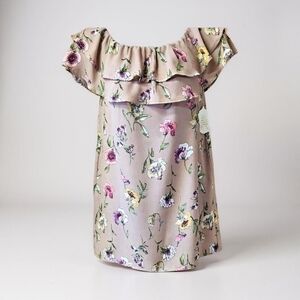 Altar'd State Textured Knit Top in Cream and Tan